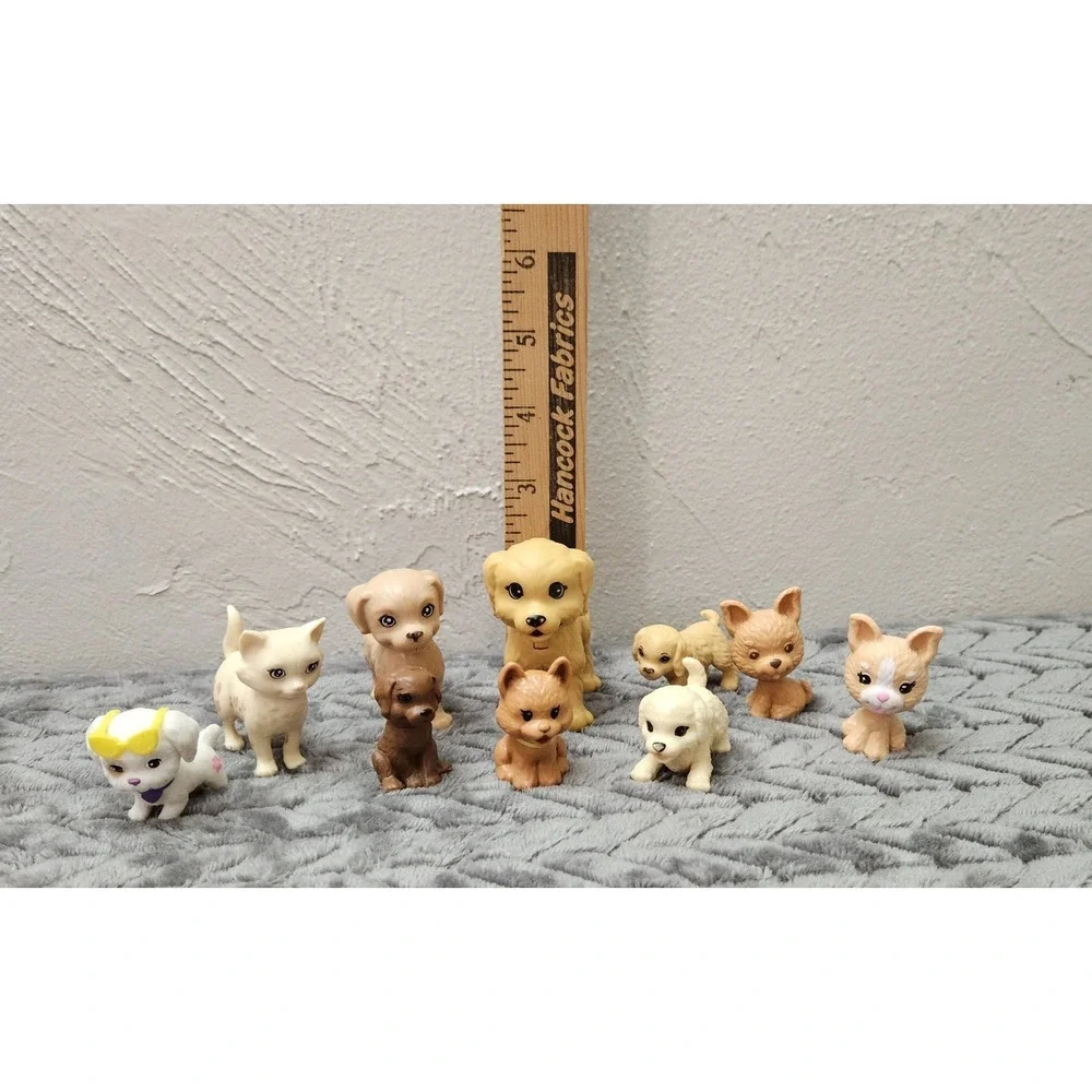 Barbie Doll Pets Mixed Figures Animals Dogs Cat‎ Lot of 10 Bundle